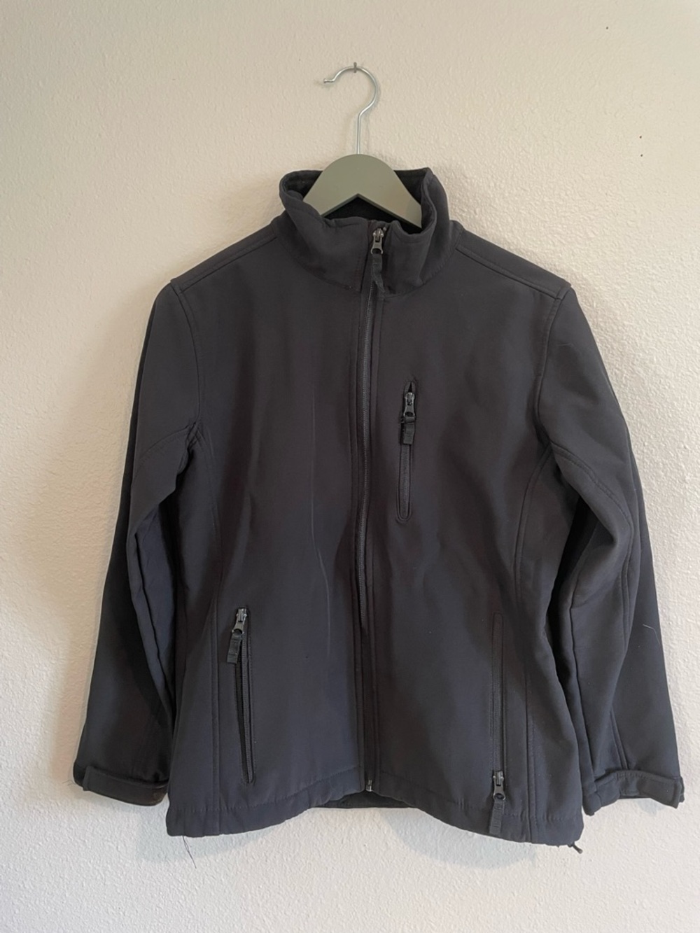 Iceberg Black Zip Up Weatherproof Jacket